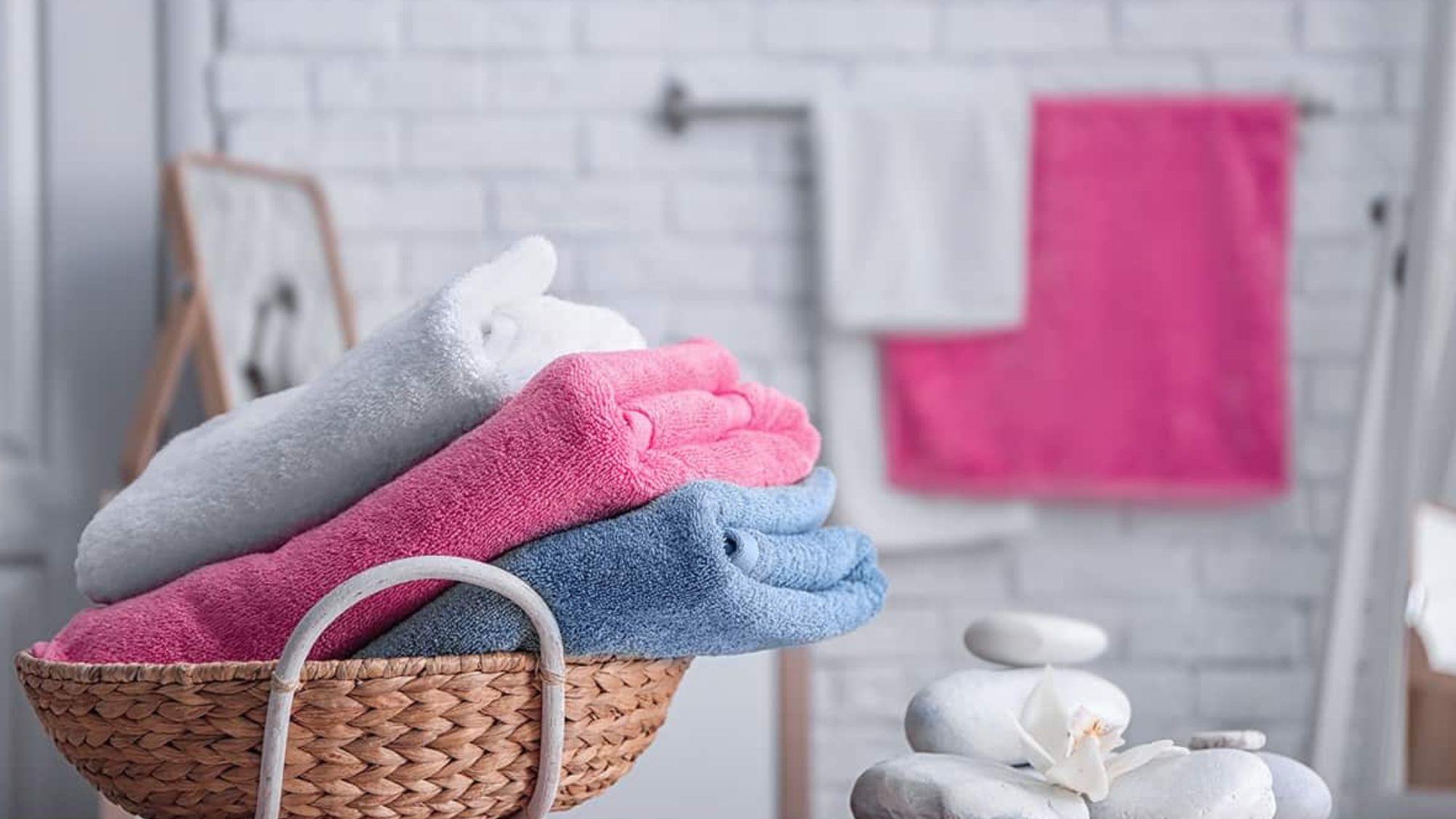 A stack of perfect bath linen set