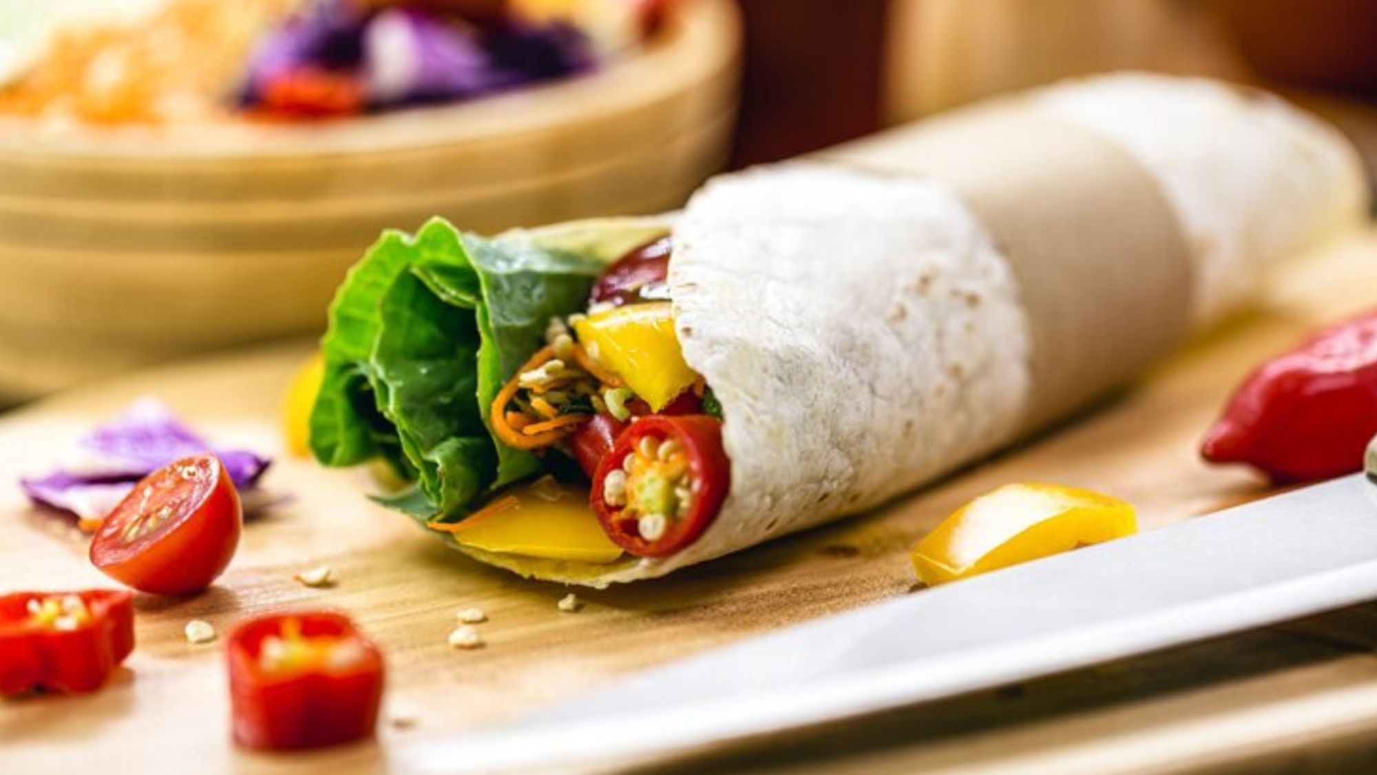 Breakfast burrito from Lucky’s diner menu