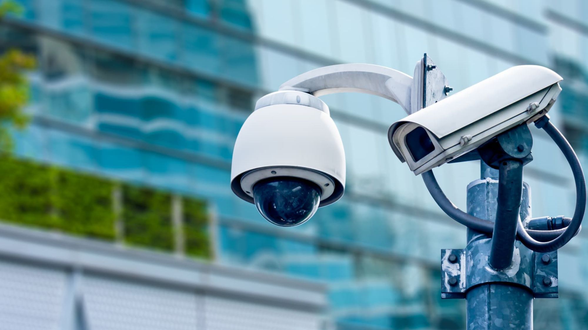 Smart CCTV systems monitoring a workplace