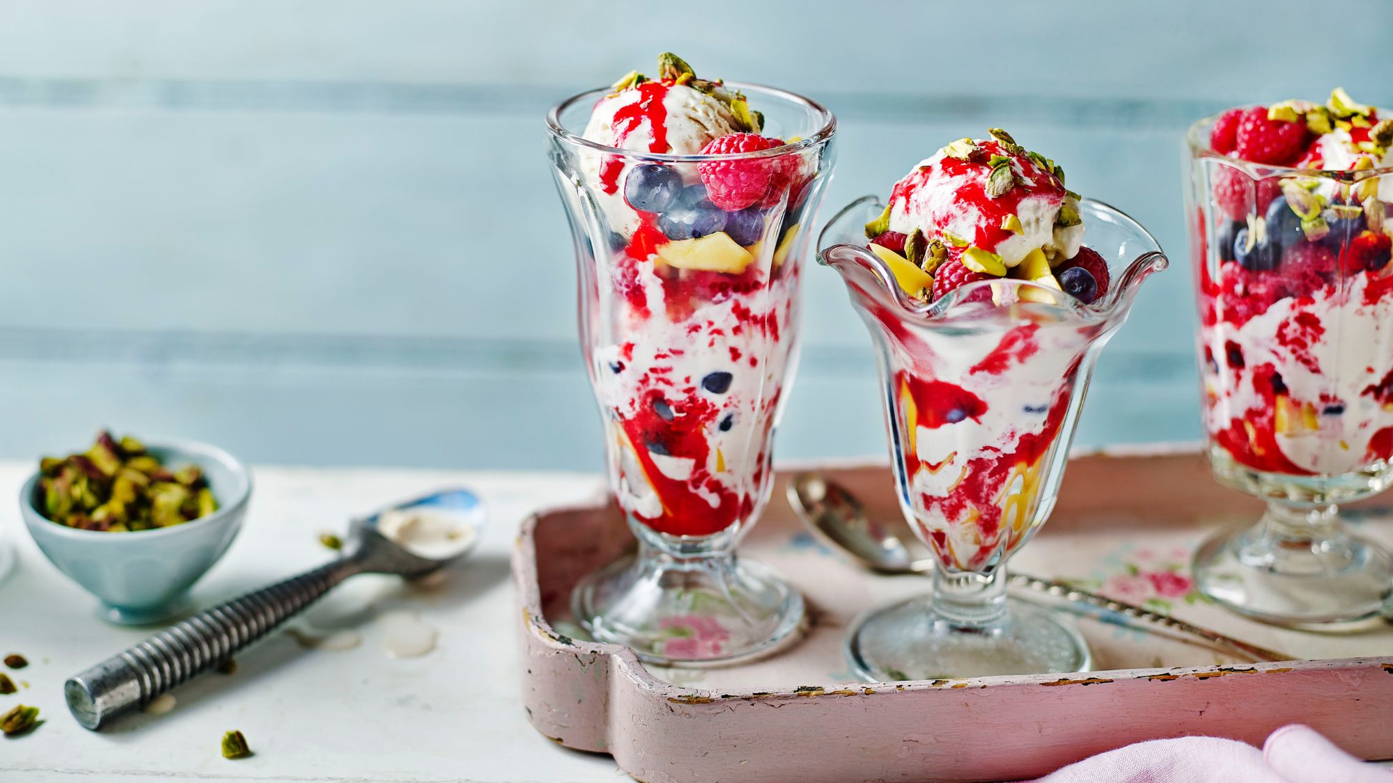 Three glasses of falooda ice cream flavors everyone should try this summer