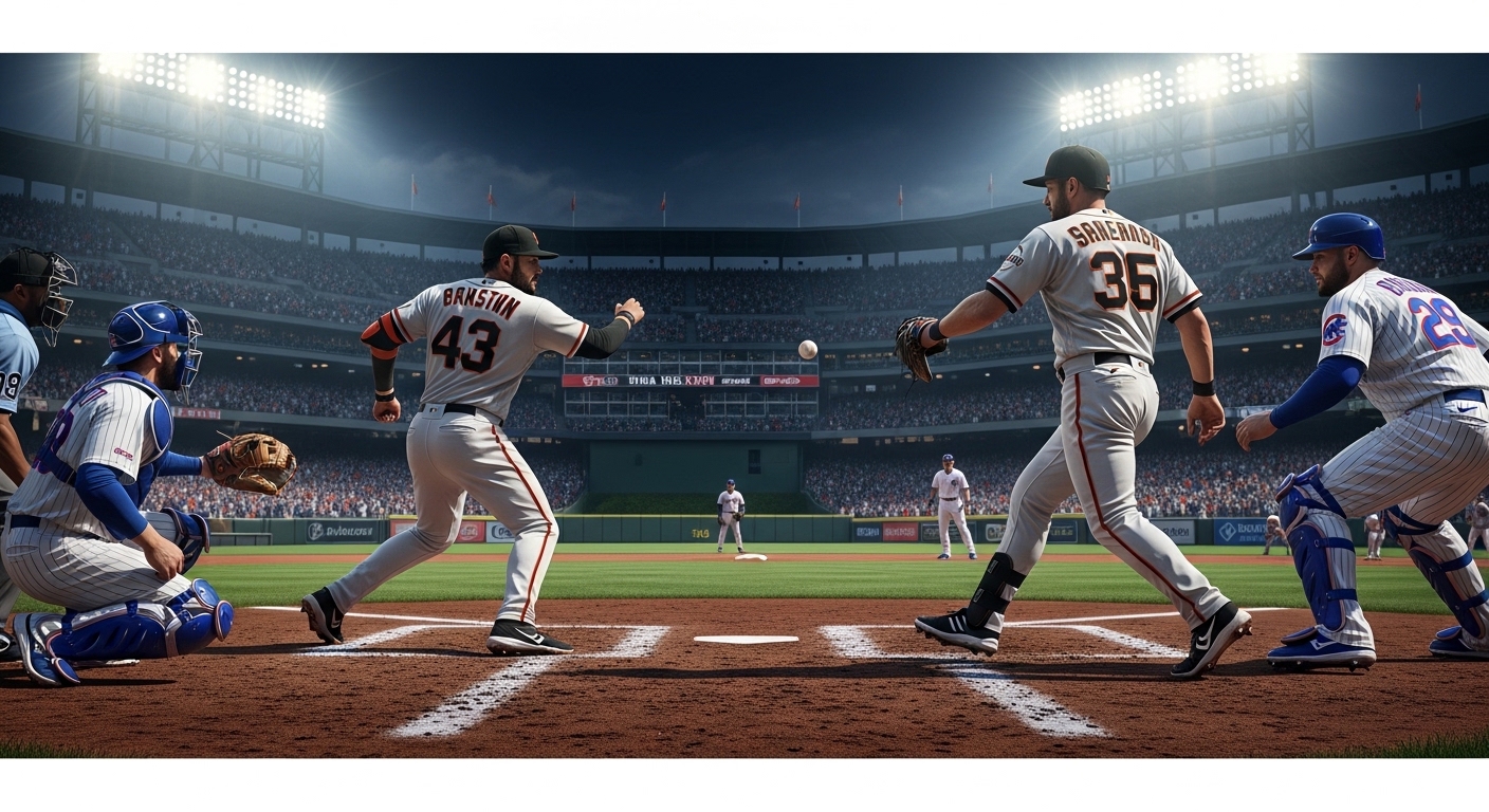 san francisco giants vs chicago cubs match player stats
